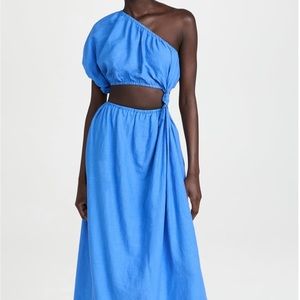Farm rio blue one shoulder dress!